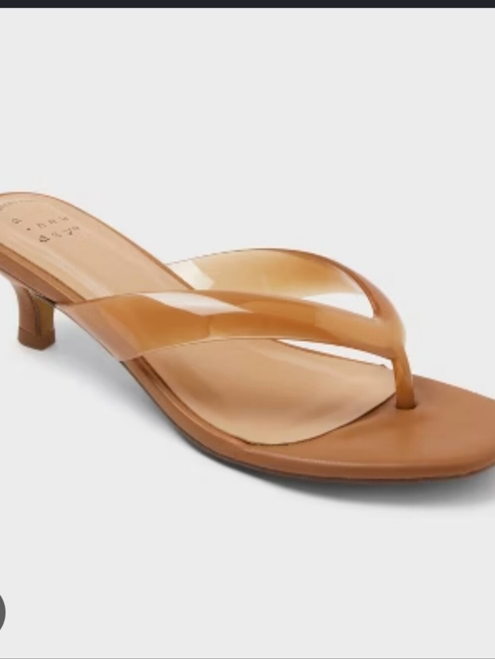 A New Day Women's Flip Heels- Light Brown Size 6.5